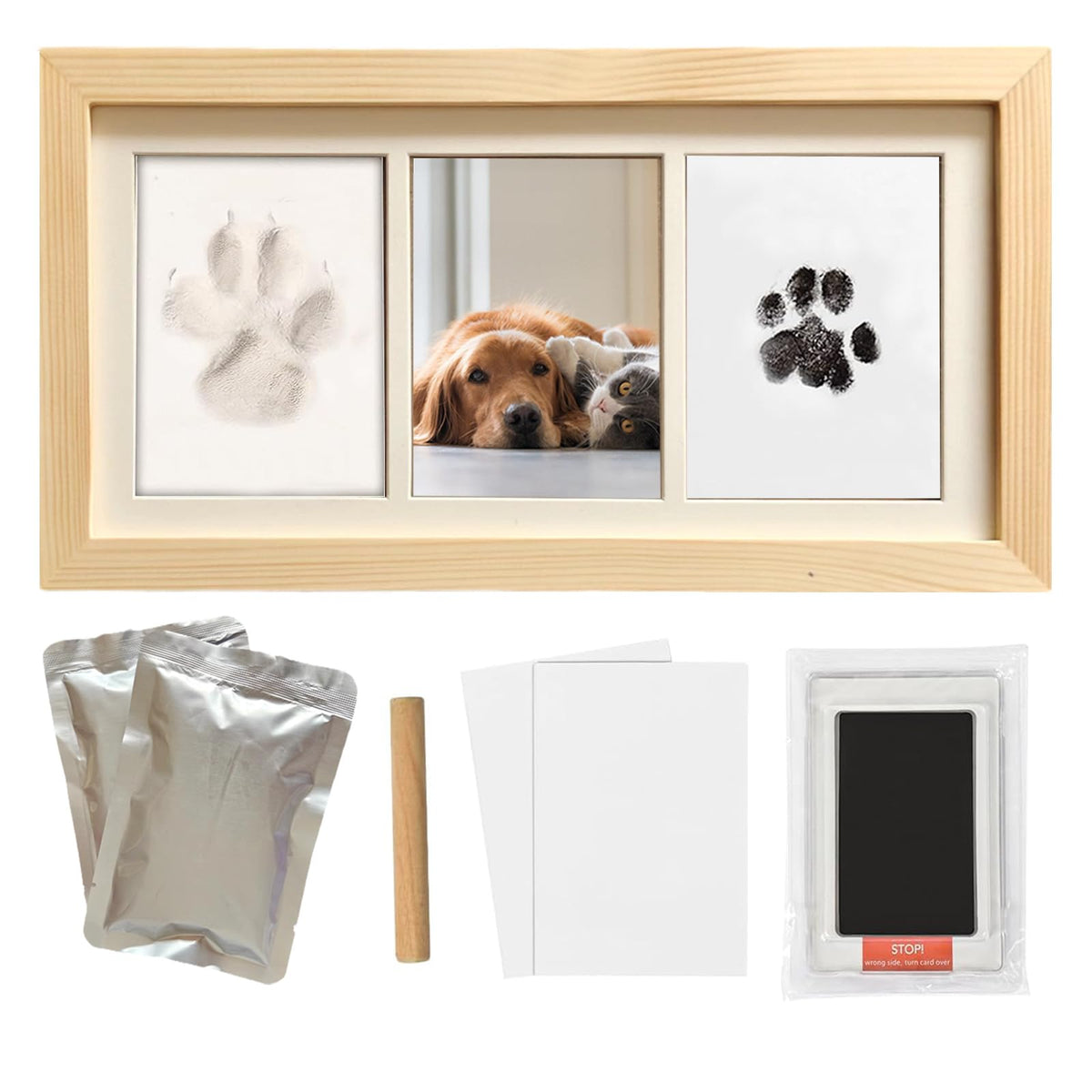 ALWAYS & 4EVER PET PAW PRINT & PHOTO KEEPSAKE FRAME KIT - By ZAPVLVT ...